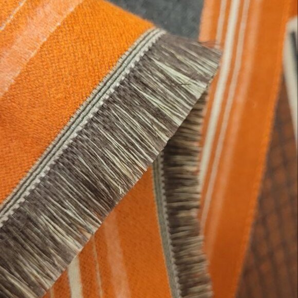 COPY - NWT Horse Print Scarf Warm Winter Cashmere Pashmina Orange - Picture 4 of 4